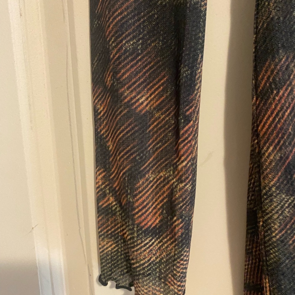 RESA Sheer Mesh Maxi Dress • Size S • Plunge Neck • Back Slit - Picture 6 of 8